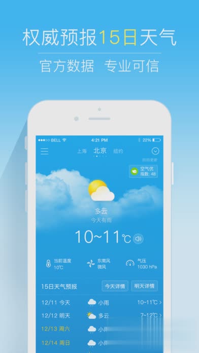 2345天气王苹果版软件截图1