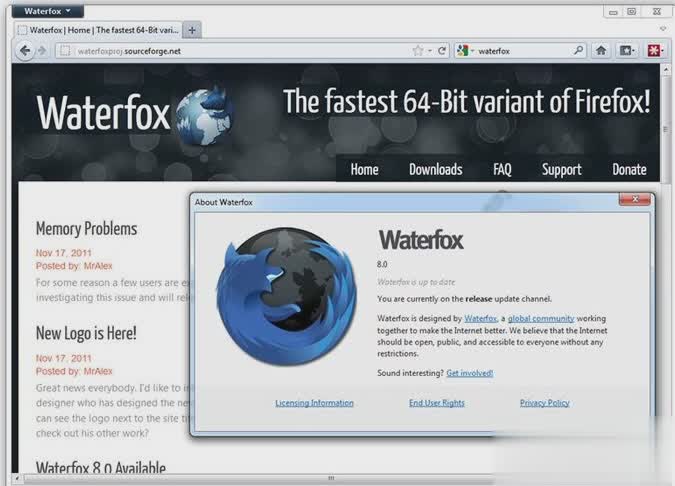 Waterfox软件截图1