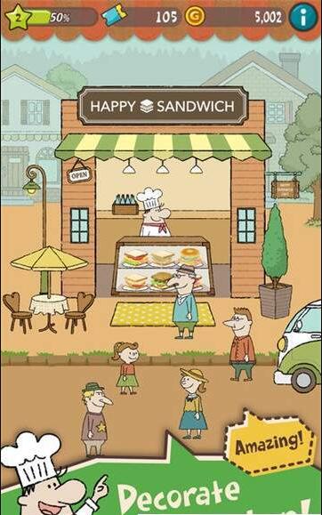 快乐三明治小餐厅游戏截图1