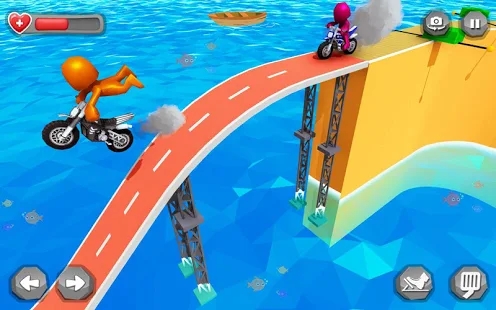 有趣的自行车比赛3D游戏截图1