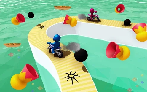 有趣的自行车比赛3D游戏截图3
