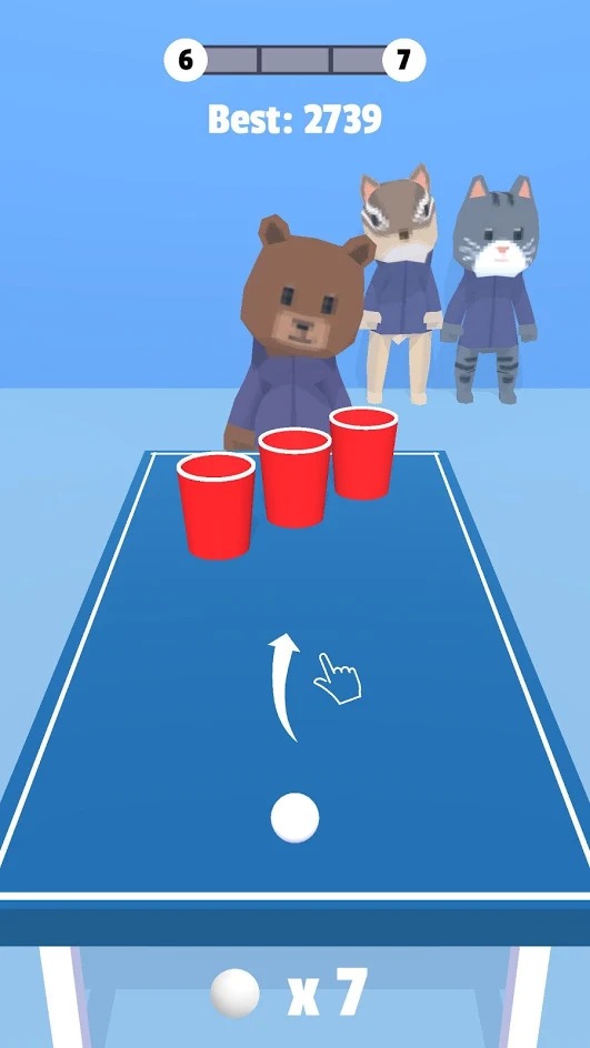 啤酒乒乓球游戏截图2