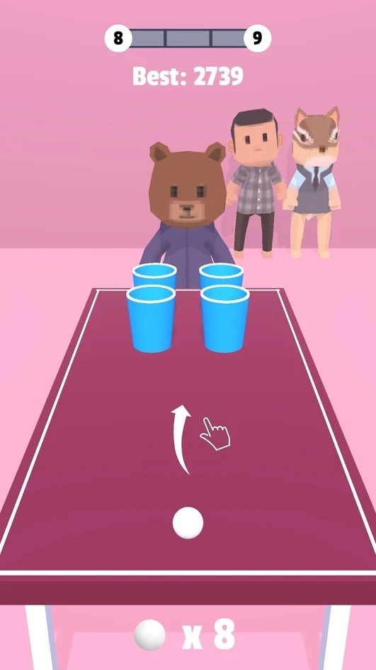 啤酒乒乓球游戏截图1