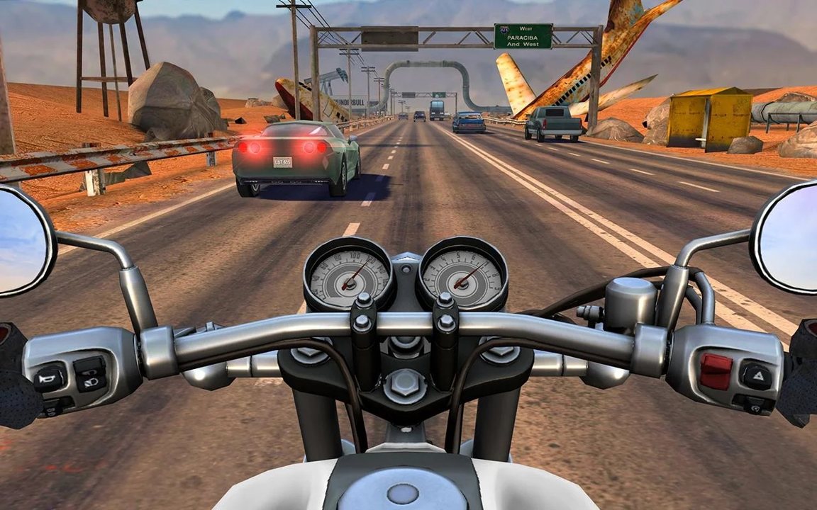 摩托骑士公路交通游戏截图3