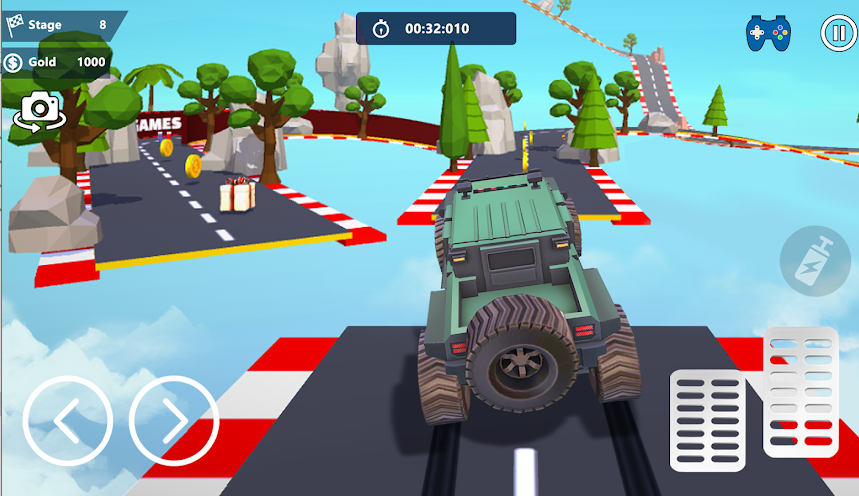 汽车特技赛车3D游戏截图3