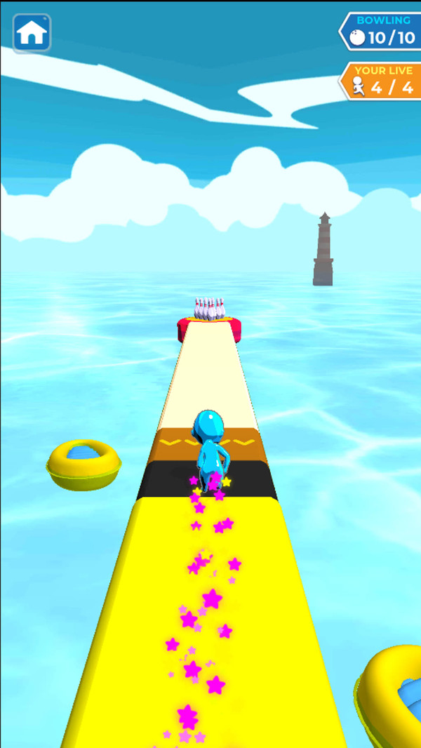 水上滑行保龄球游戏截图2