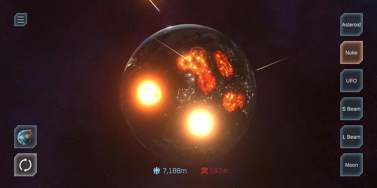 星球毁灭模拟器MOD作弊菜单(Solar Smash)游戏截图3